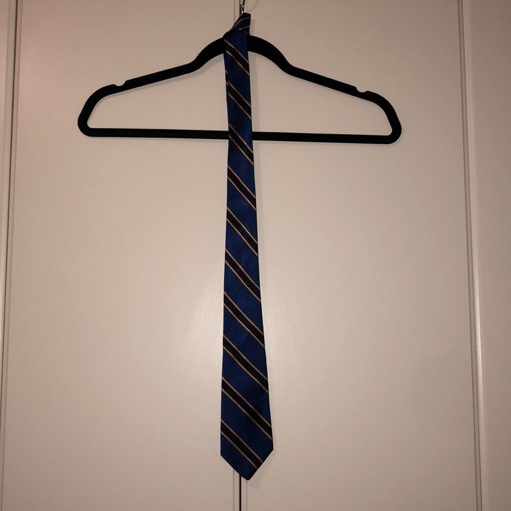 Brooks Brothers Blue Angled Stripe Boys Tie